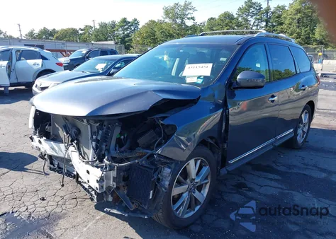 2013 Nissan Pathfinder Platinum from USA, damaged, VIN 5N1AR2MM0DC667167